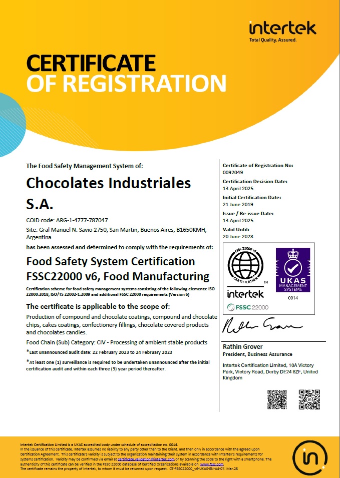 Certificación FSSC 22000